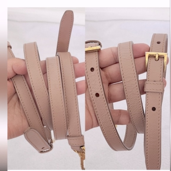 EUC* Authentic Prada Saffiano Bauletto Satchel with Matching Wallet - Picture 9 of 12